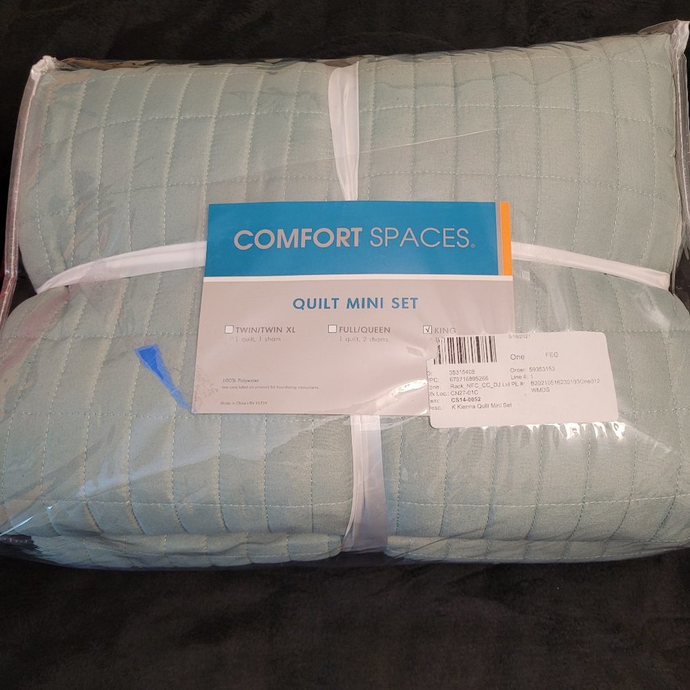 Comfort Space Quilt Mini Set/ KING / New